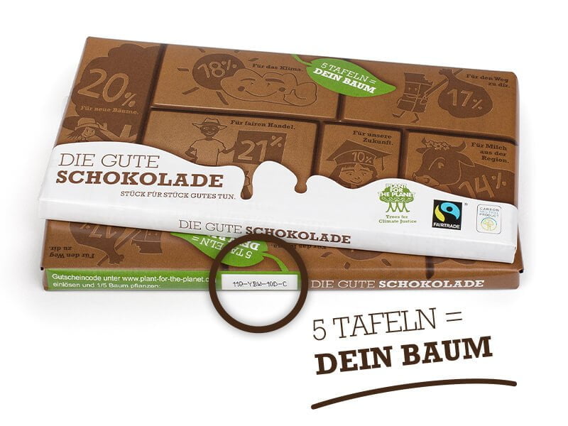 The Change Chocolate Redeem Coupon to plant trees